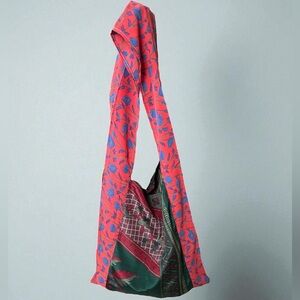 RAJ L.A - Boho Silk Earthy Patchwork Tote